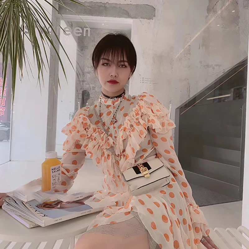 VGH Лето корейский шов Асимметричный платье для женщин стоячий воротник бабочка с