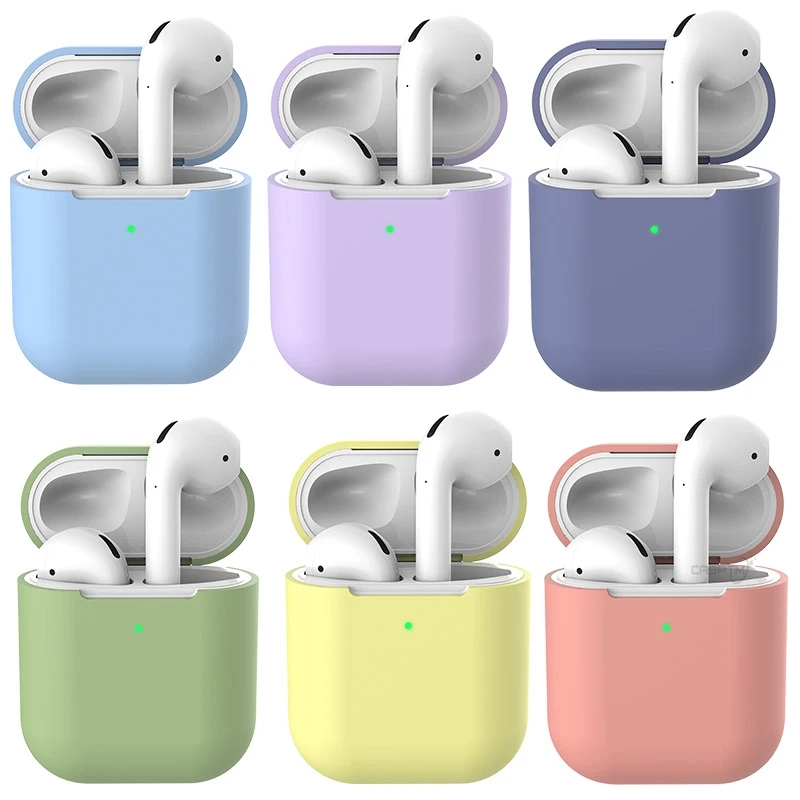Чехол для AirPods 2 защитный силиконовый чехол ударопрочный Apple Беспроводная зарядка