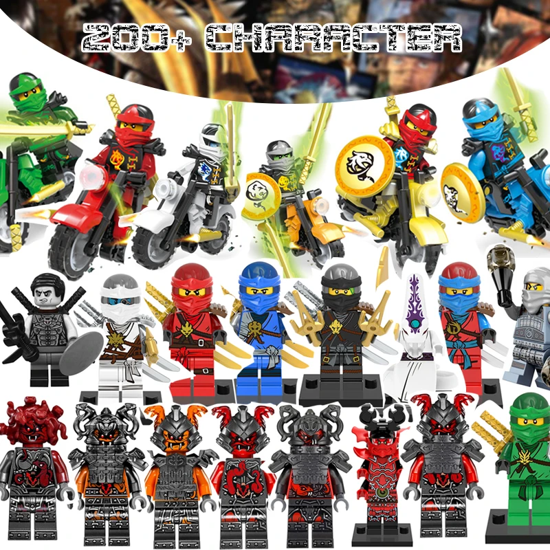 Случайный 1 шт Детские конструкторы Звездные войны ниндзя ninjago фигурки