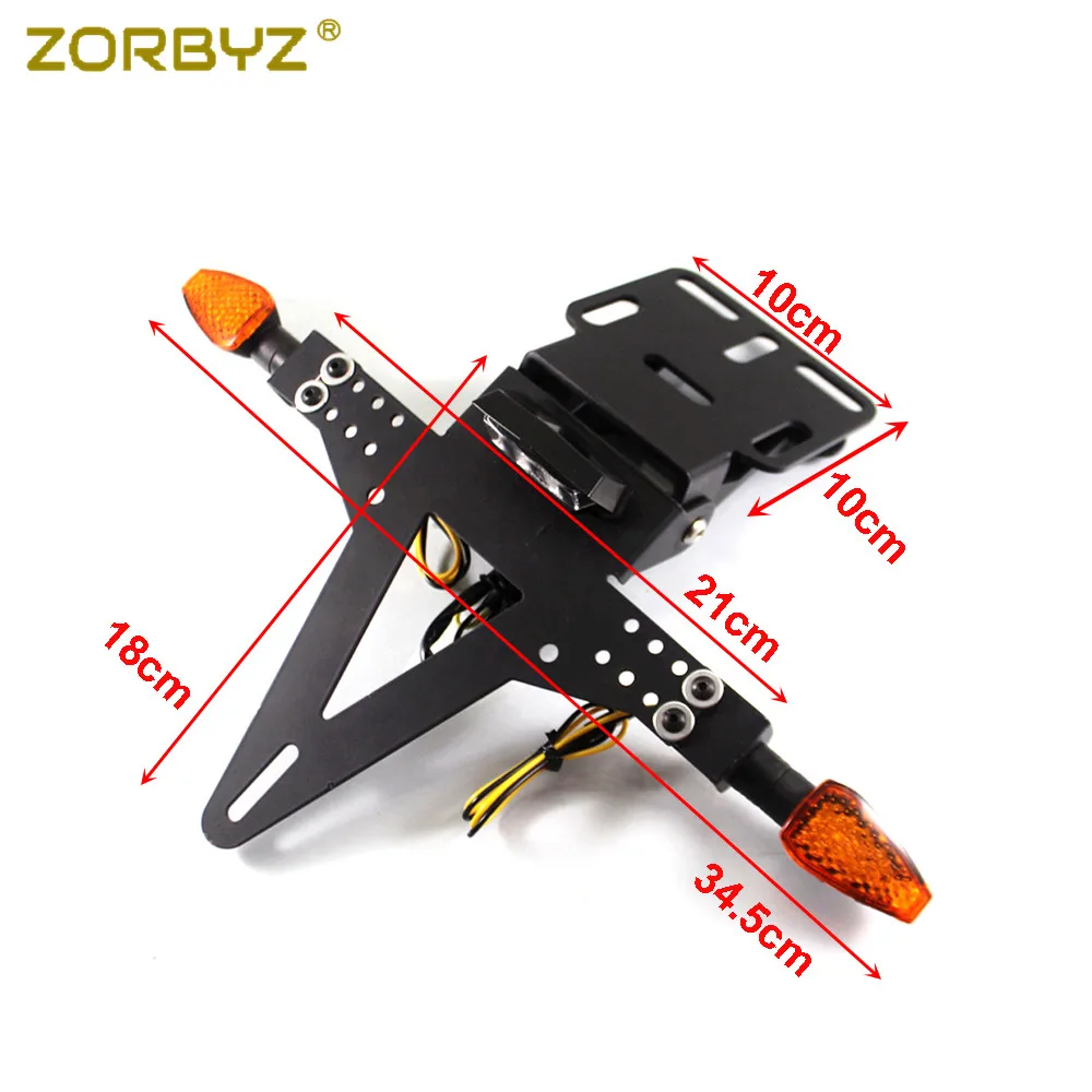 ZORBYZ 1 комплект черный задний фонарь для мотоцикла держатель кронштейна указателя