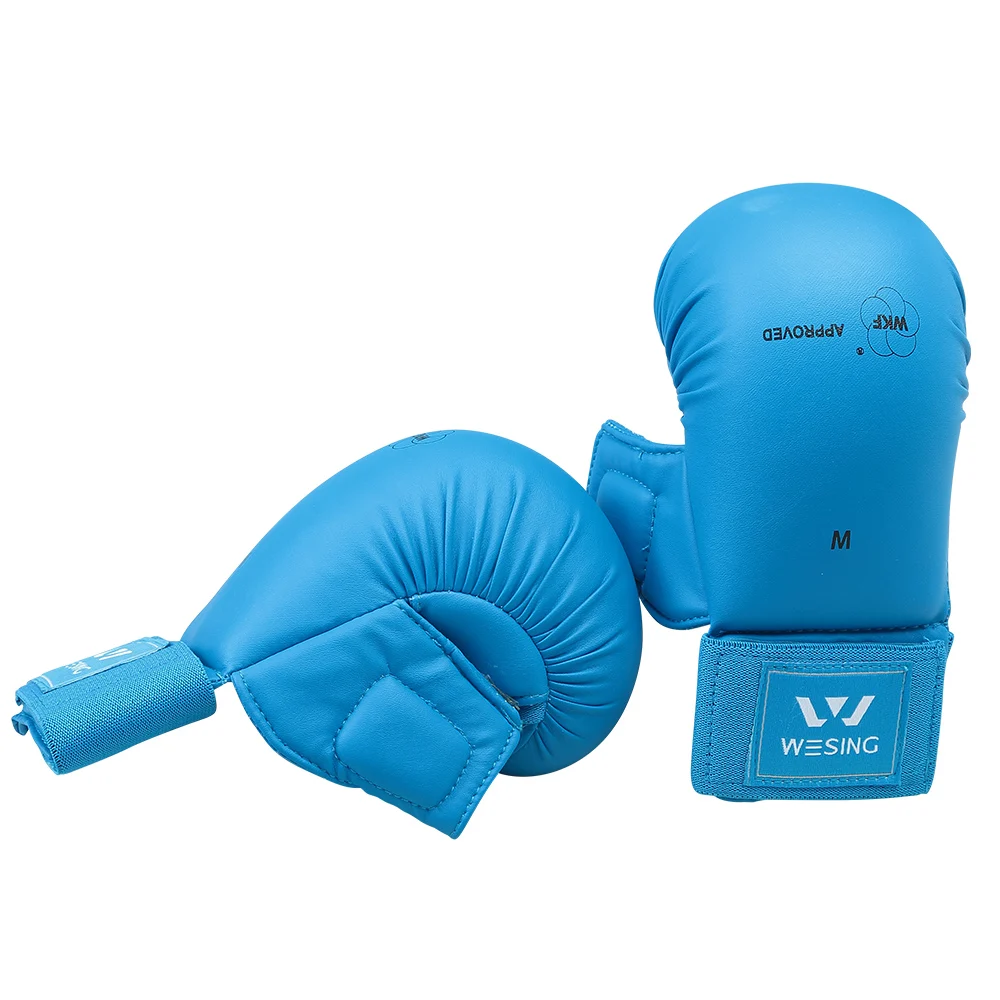 Wesing WKF karate Оригинальные перчатки для соревнований синие и красные|wkf karate|mitts gloves |