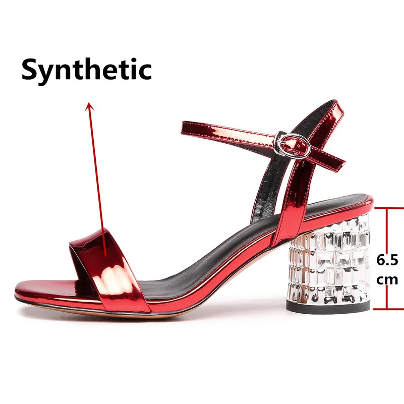 Женские туфли на квадратном каблуке FEDONAS элегантные сандалии с пряжкой и