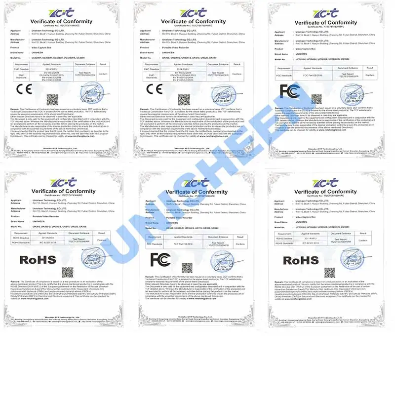 Unisheen портативная Видео recoder камера видео CVBS, HDMI захват коробка 1080P 576P