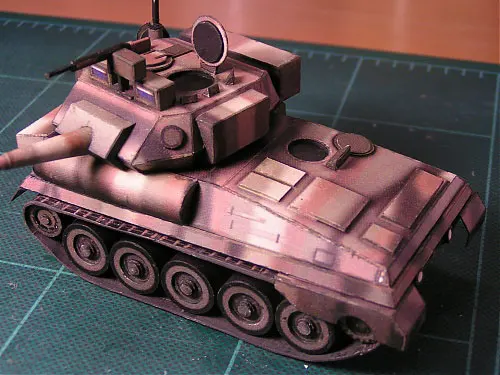 FV101 скорпион танк Камуфляж 3D бумажная модель DIY игрушка|Картонные конструкторы| |