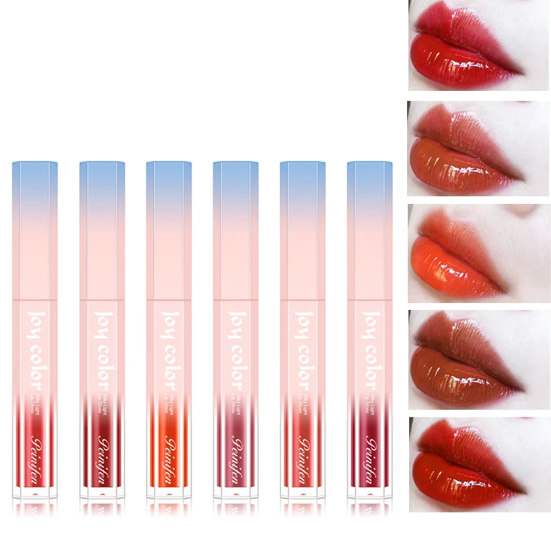

Hot Sales Waterproof Nude Matte Lipstick Lip Balm Sexy Red Lip Tint 6 Colors Women Fashion Makeup Gift