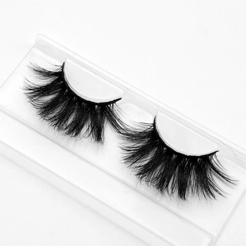 25mm Long eyelashes extra length 3D mink lashes Big dramatic volume fake strip thick false DOCOCER | Красота и здоровье