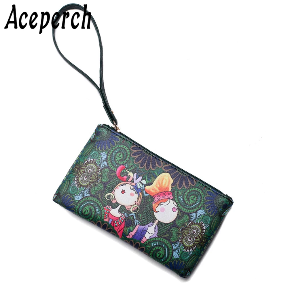 Женский кошелек для мелочи из искусственной кожи ACEPERCH маленький мини креативный