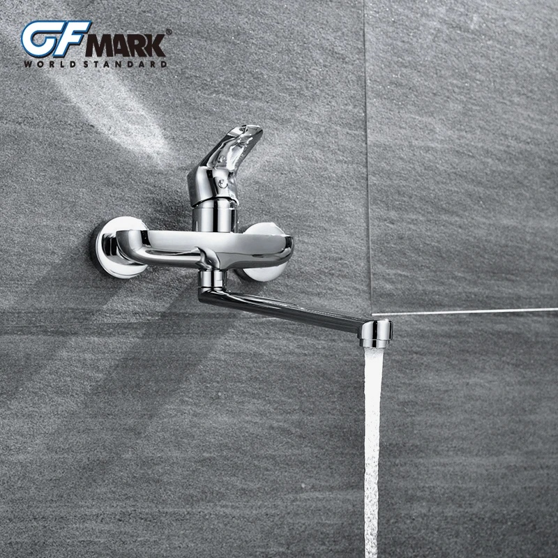 GFmark смеситель для кухни с длинным носиком настенный воды Torneira Grifo Cocina