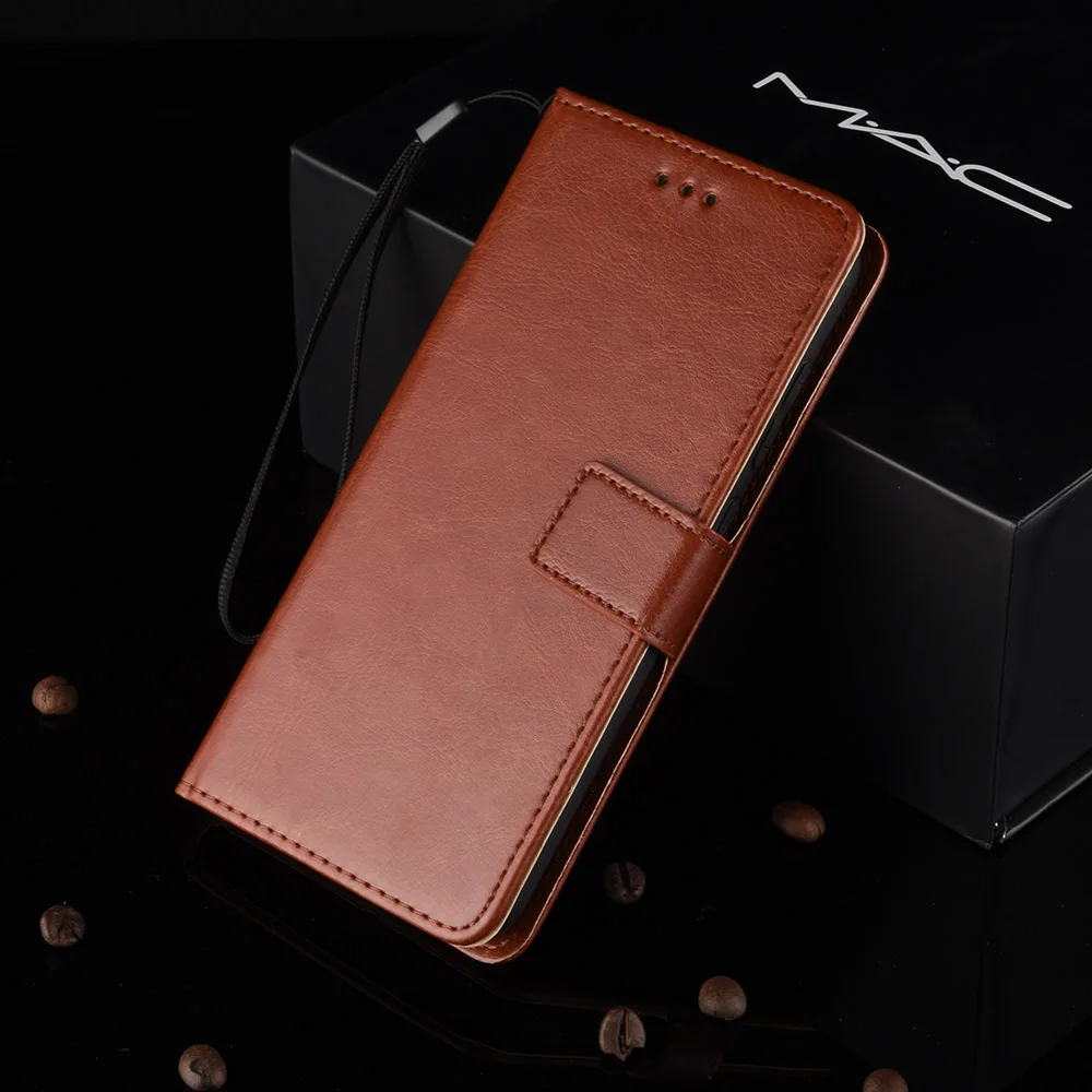 

New For Huawei P Smart Plus Case Wallet Flip Style Glossy PU Leather Cover For Huawei P Smart+ PSmart Plus 6.3" Phone Cases