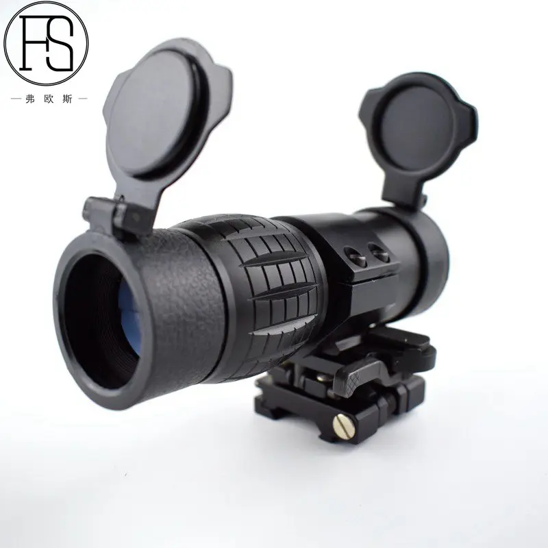 

FS охотничья страйкбольная винтовка аксессуары тактическая 3X лупа прицел с откидной стороной 20 мм