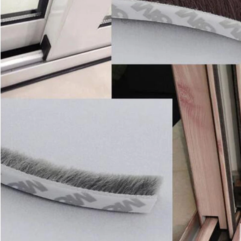 Самоклеящаяся ветрозащитная уплотнительная лента для окон и дверей 9 мм х |