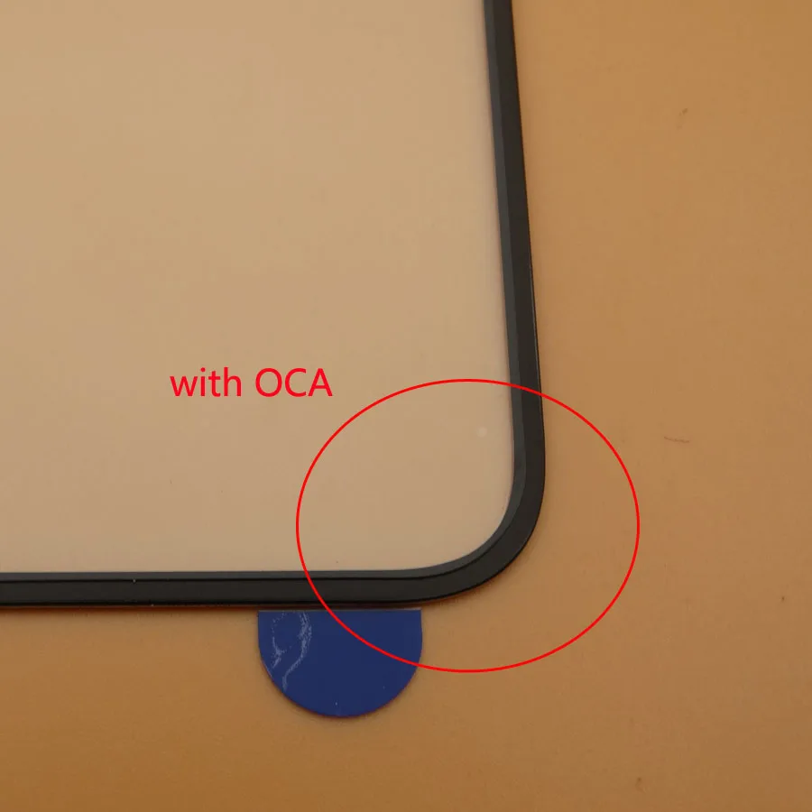 Переднее Сенсорное стекло для ЖК-экрана с клейким слоем OCA iPhone X внешнее + пленка oca