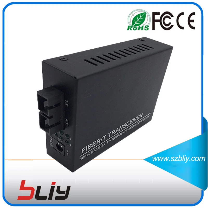 4 порта rj45 волоконно оптический коммутатор ethernet 100 Мбит/с 1 двойной порт для