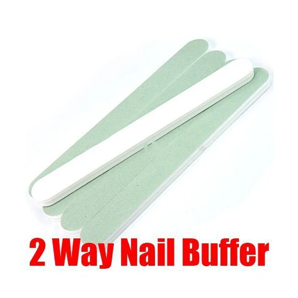 TradeLine 10X 2 WAYS Nail Art for Buffer Buffing Block Sanding File | Красота и здоровье