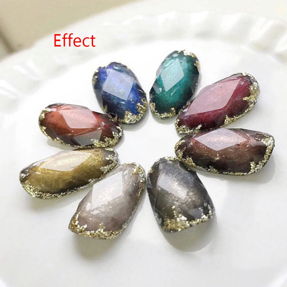 Новинка 1 лист пластиковые наклейки в виде драгоценных камней прозрачная печать