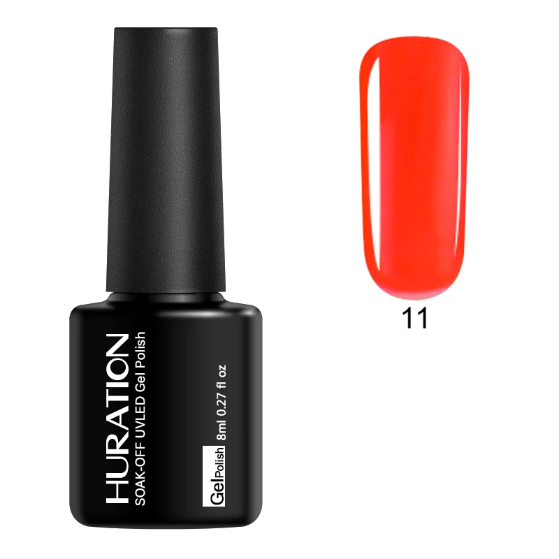 11 Huration UV Nail Gel Polish Glitter 29 Color Gellak for Manicure Top Base Polish Semi-permanent Gel Varnish Off White Nail Art - Цвет: 11