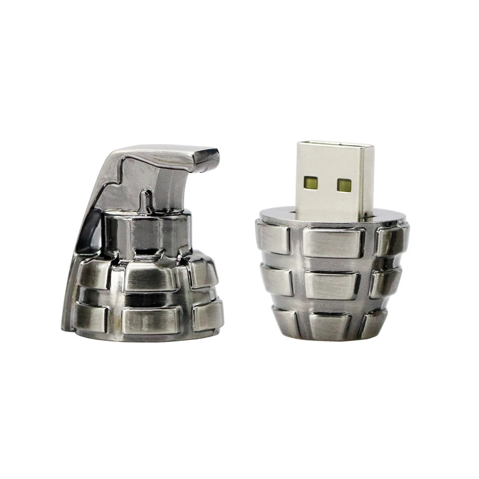 Металлический USB флеш-накопитель в стиле ретро с гранатами 64 ГБ 2 0 32 16 8 4 Гб