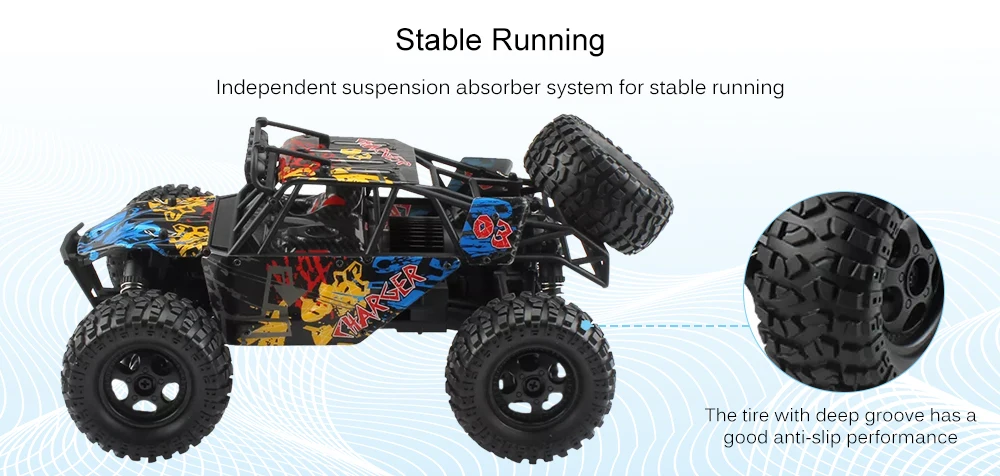 1:16 радиоуправляемые машинки 2,4 г 4WD 40 км/ч Радиоуправляемый альпинистский автомобиль с самостоятельной системой подвески матовый мотор глубокий рифленый Открытый монстр грузовик