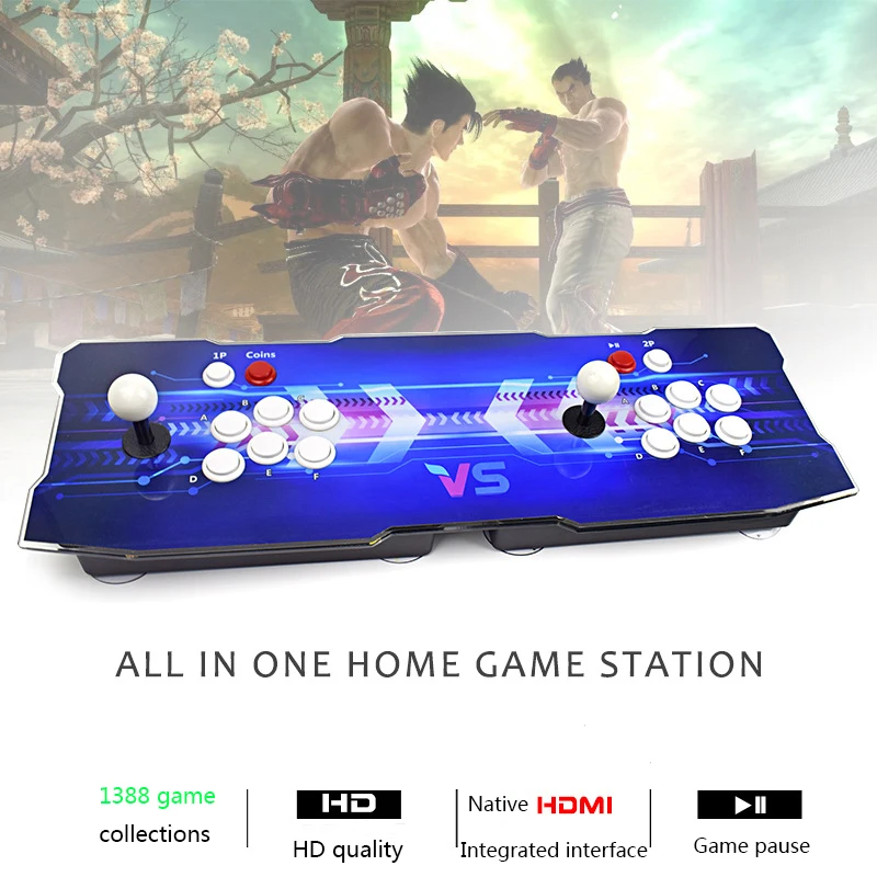 Pandora Box 6s 1388 игра в одной встроенной аркаде/2D видео игры HD качество подключения PS3 ТВ и другой игровой консоли