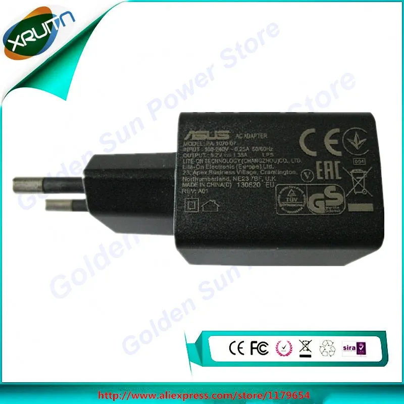 Бесплатная доставка 100% оригинал 5 2 V 1.35A настенное USB зарядное устройство для ASUS