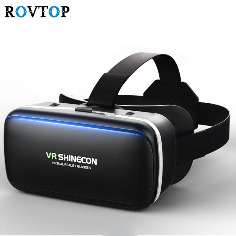 Rovtop 3D очки VR коробка Виртуальная реальность картонная гарнитура шлем для смартфона samsung очки VR устройства для игр Z2