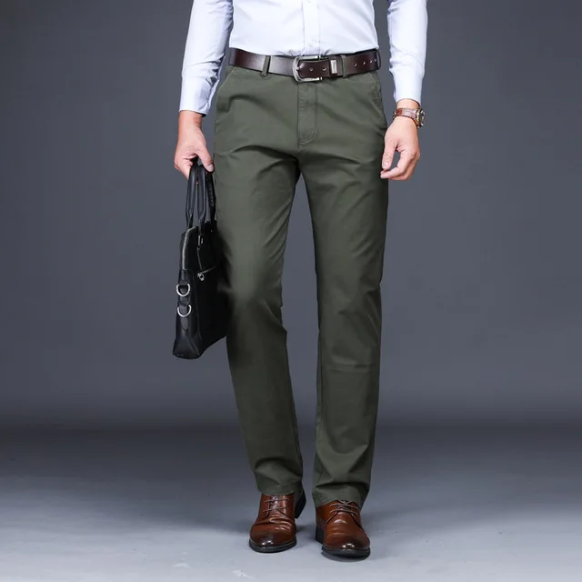 953 army green ICPANS мужской костюм брюки длина классические мужские брюки облегающие брюки офисный костюм брюки мужские s красный плюс размер 44 42 40 - Цвет: 953 army green