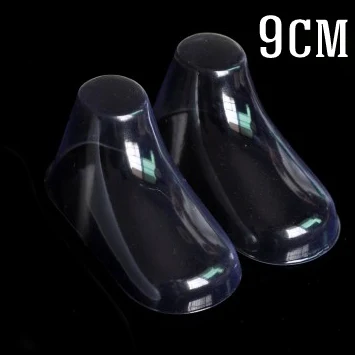 9cm 500 пара/лот прозрачные пластиковые формы детская обувь прозрачный дисплей детские пинетки - Цвет: 9cm