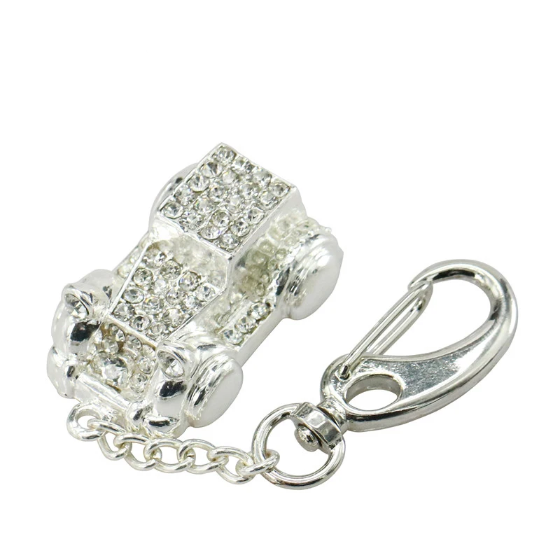 Алмазный автомобильный ювелирный USB флеш-накопитель Хрустальный брелок флешка 128