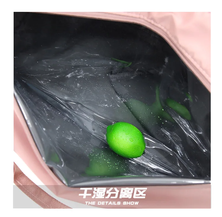 Women Storage Training Adjustable Strap Dry Wet Separated Waterproof Outdoor Fitness Travel Handbag Nylon Sports Yoga Gym Bag