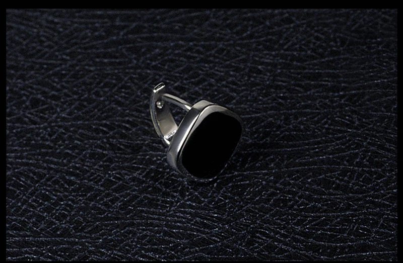 100% чистый 925 пробы Серебряные серьги модные панк Jewelry стержня для Для мужчин и