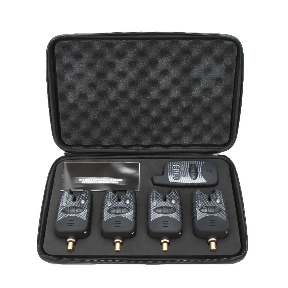 

Lixada Wireless Fishing Alarm Fishing Alerts Bite Alarm Set Pesca 4 1 Swinger Carp Fishing 8 LED Light Fish Bite Sound Indicator