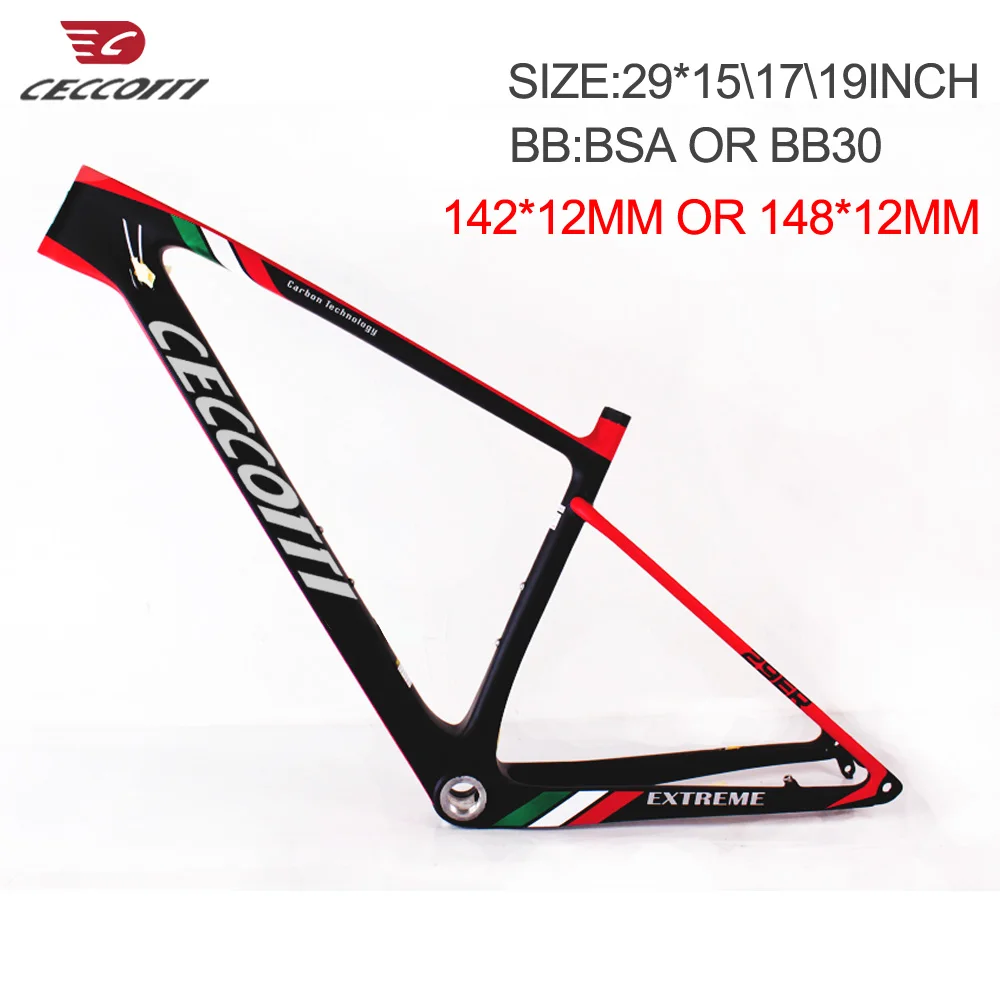 Новая Геометрическая углеродная рама для горного велосипеда ceccotti новая 29er