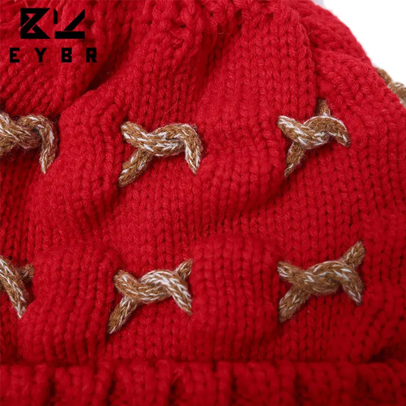 2016 Новая Мода Вязаная Шапка Зимняя Для Женщин Skullies шапочки Женский Шапочка Cap