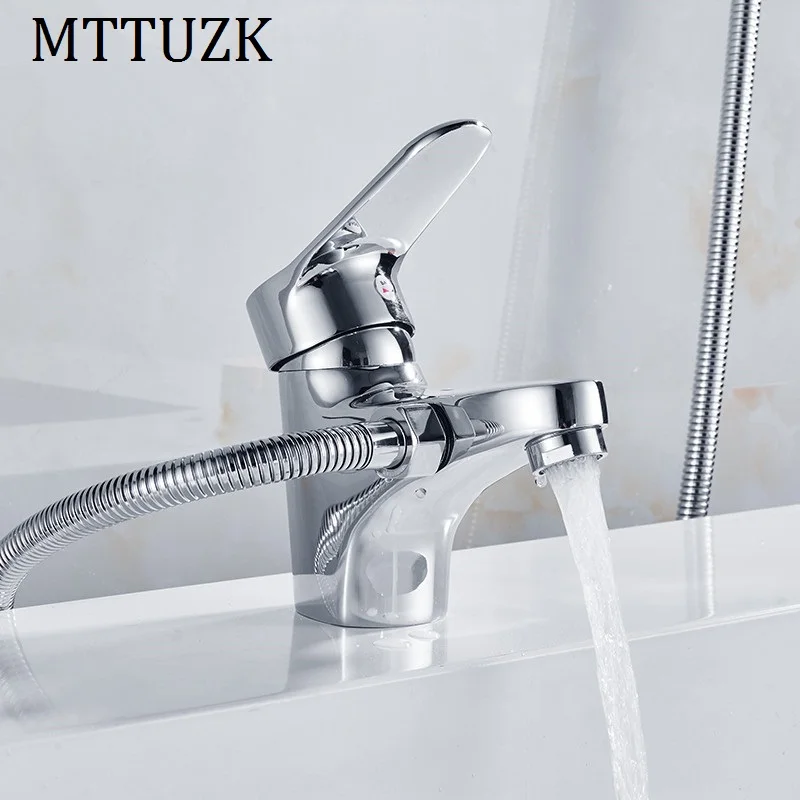 Набор для душа из хромированной латуни MTTUZK смеситель горячей и холодной воды