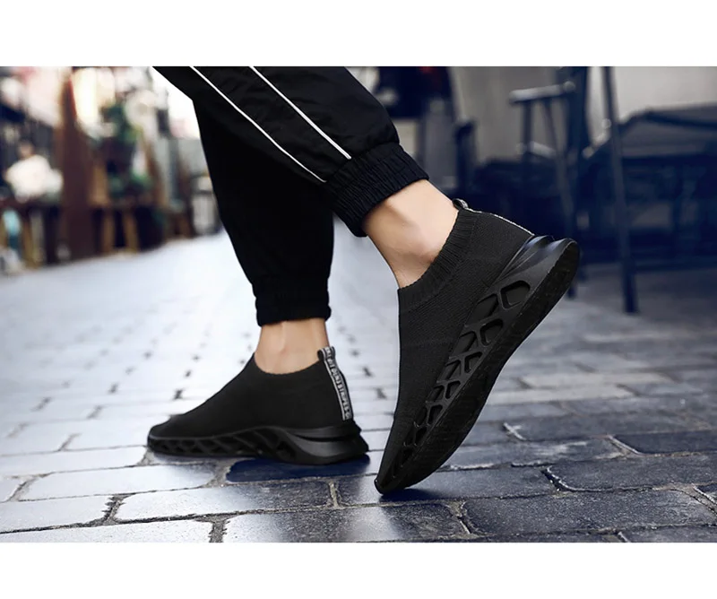 Брендовые кроссовки для бега, мужские носки, кроссовки, спортивные, спортивные, дышащие, с сеткой, кроссовки, мужские, удобные, супер светильник, без шнуровки, лоферы