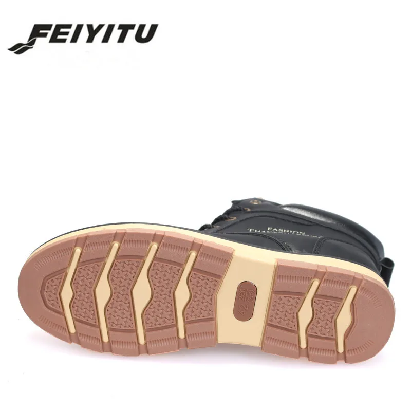 Feiyitu/Лидер продаж Новинка Теплые зимние ботинки для мужчин Высококачественная