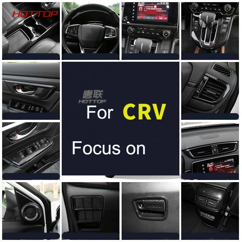 Панель переключателя передач из АБС углеволокна для Honda CRV CR V 2017 2018 (LHD и RHD)