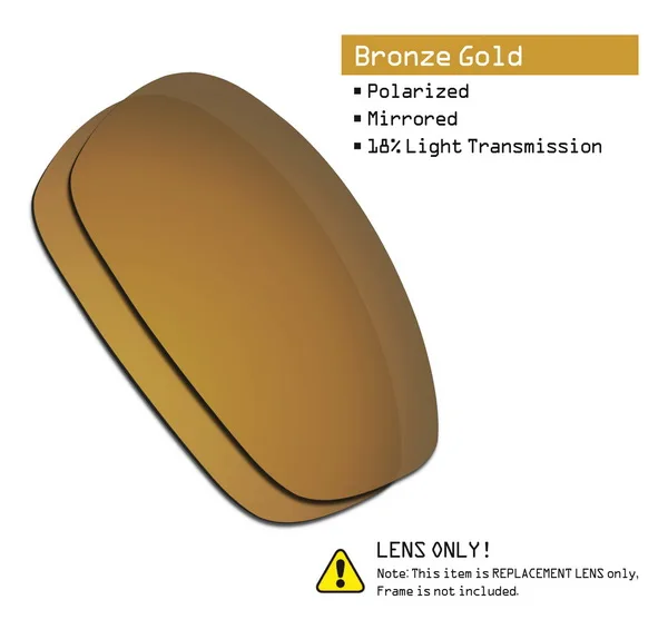 Bronze Gold SmartVLT поляризованные Сменные линзы для Окли Сплит солнечные очки к куртке-несколько вариантов - Цвет линз: Bronze Gold