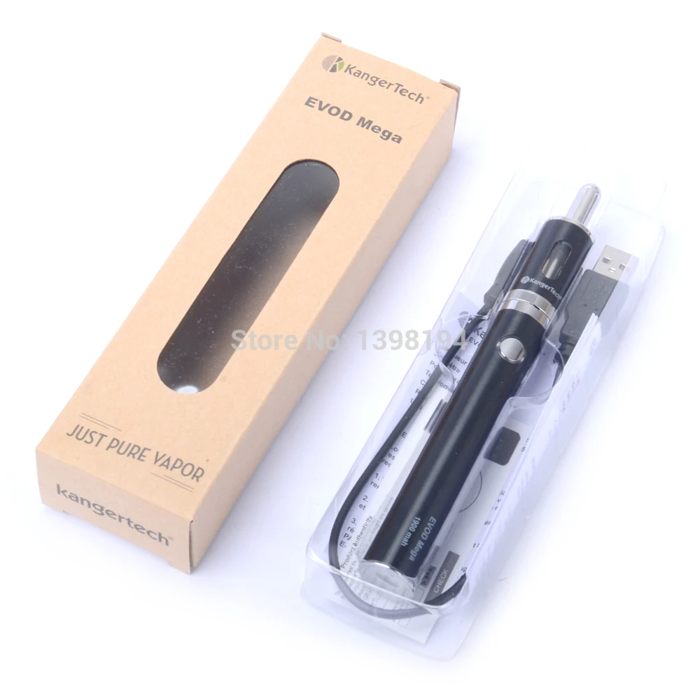 Оригинальный Комплект kangertech Evod Mega с кабелем Micro USB 1900 мА/ч стартер электронная