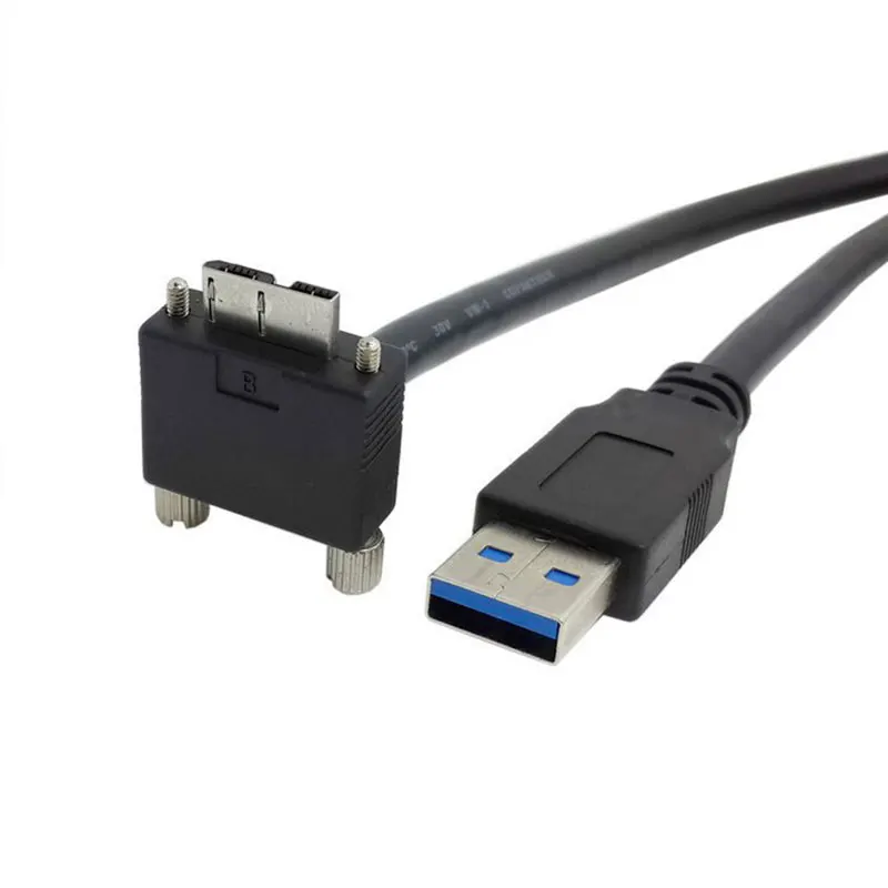 Новый 90 градусов под прямым углом микро USB винт Крепление объектива к 3 0 A Тип