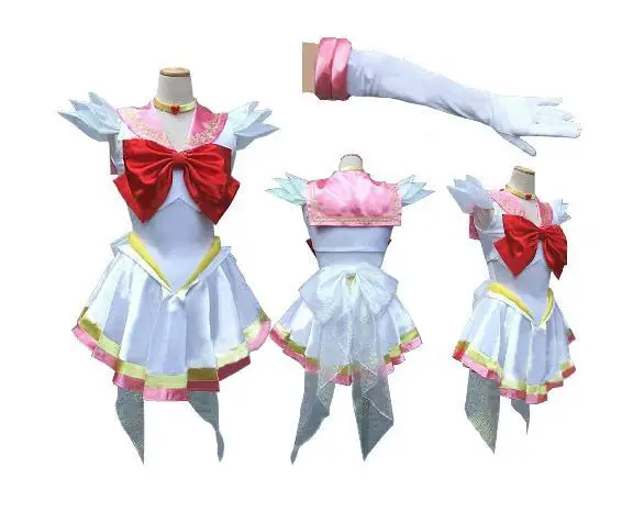 

New Anime Pretty Soldier Sailor Moon Sailor Chibimoon Japanese Anime Cosplay Costume female halloween party Any Size