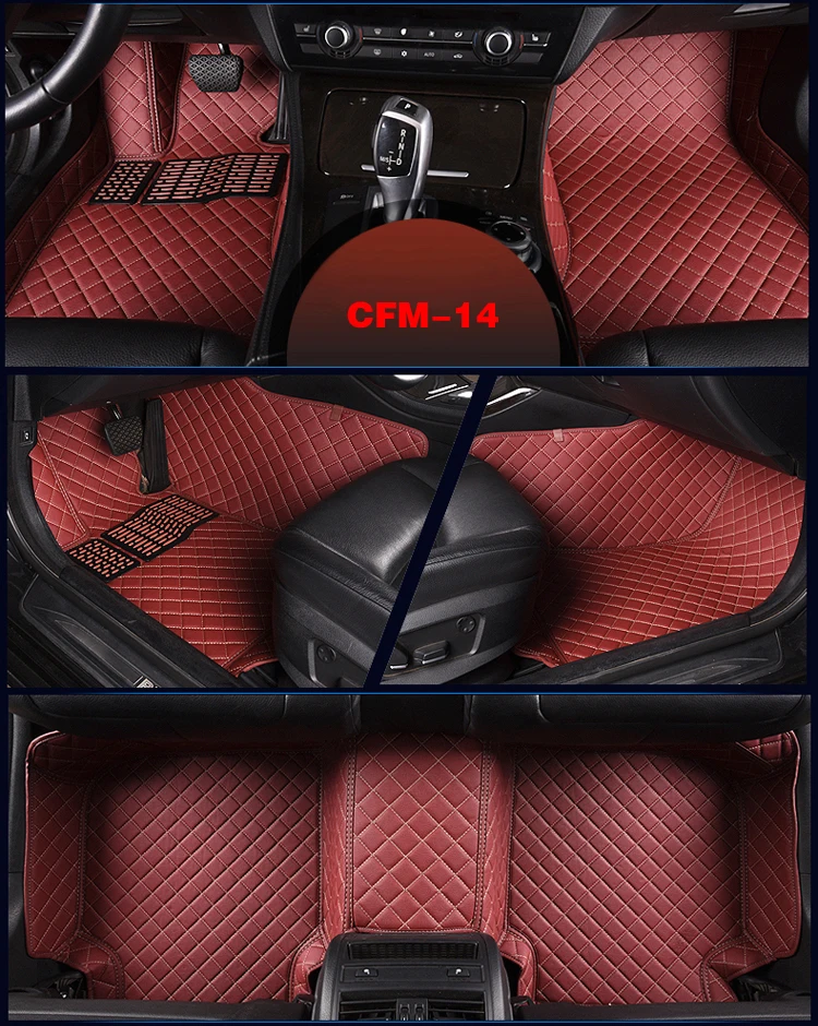 BAIC Senova X25 X35 X55 X65 D20 D50 D60 D70 D80 CC Пекин BJ20 BJ40 BJ80 BW007 кожаные автомобильные коврики для коврового покрытия