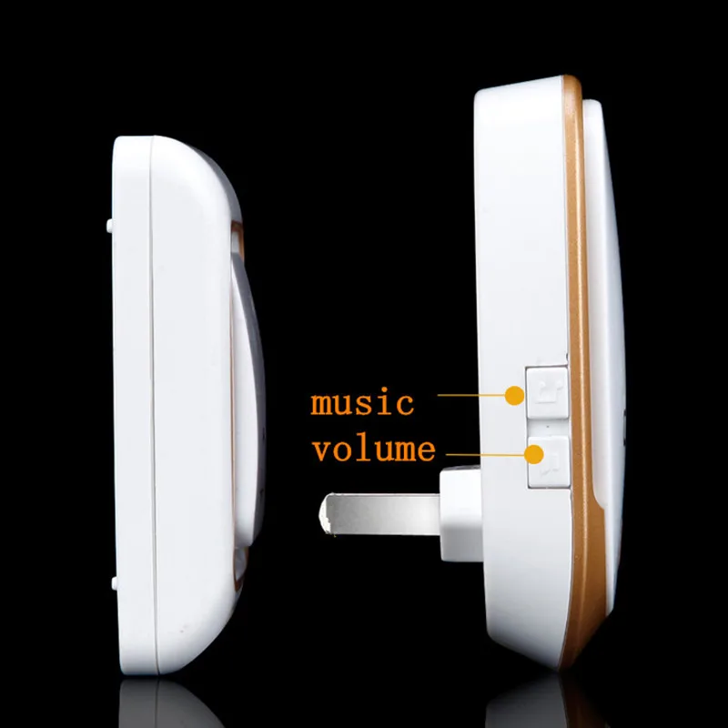 Free доставка водонепроницаемый дверной звонок плагин беспроводной 1 открытый