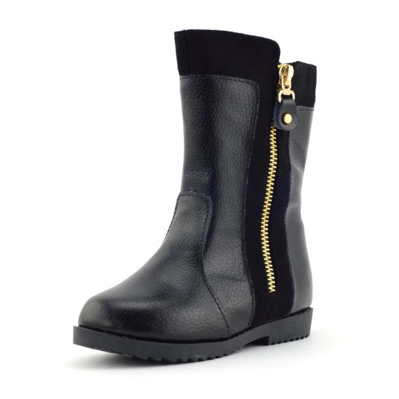 Детская обувь для мальчиков и девочек из натуральной кожи ботинки martin зимние