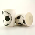 Мультяшные футбольные бумажные стаканчики, товары для дня рождения, Детские сувениры, одноразовые чашки, посуда, украшение для вечерние 10 шт.лот