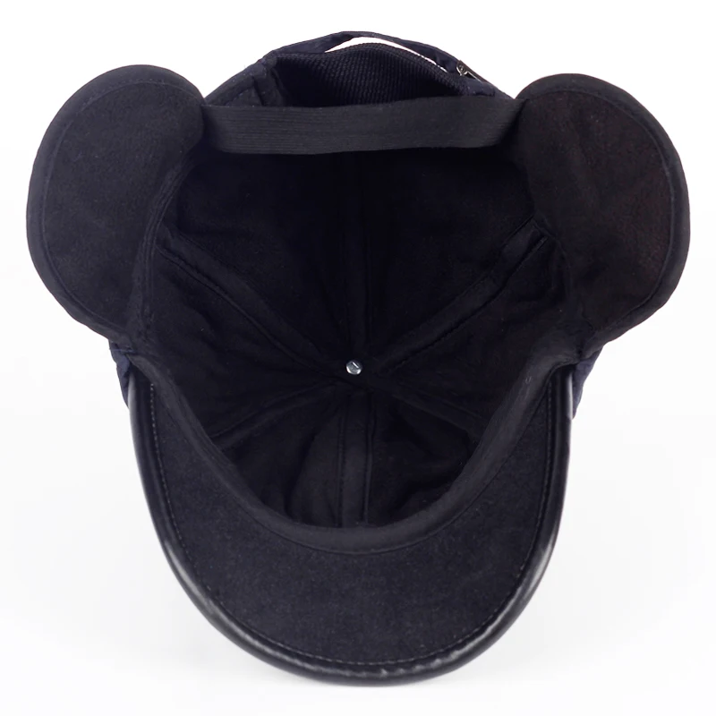 TUNICA теплая зимняя бейсболка для мужчин бренд Snapback черная однотонная шапочка, бейсбол мужские зимние шапочки ушанка хлопок