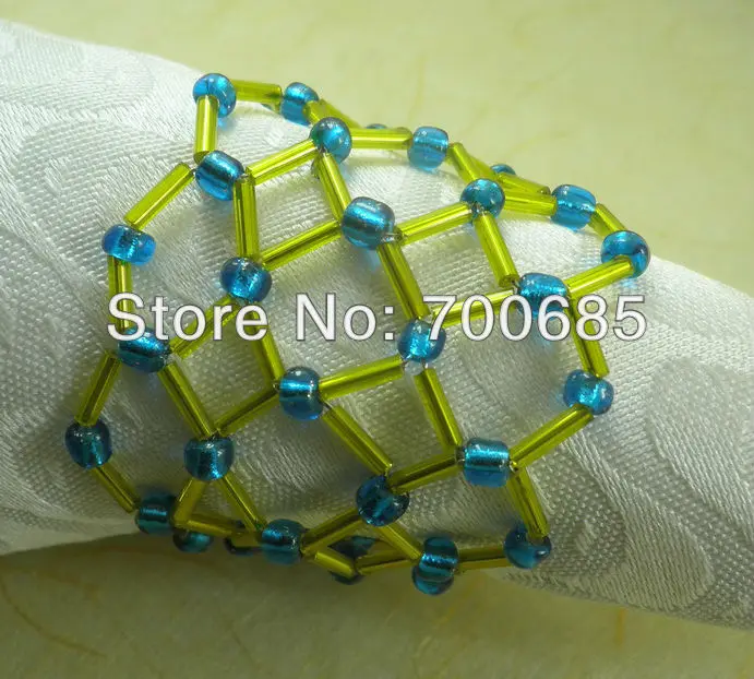 

glass beades napkin ring napkin holder