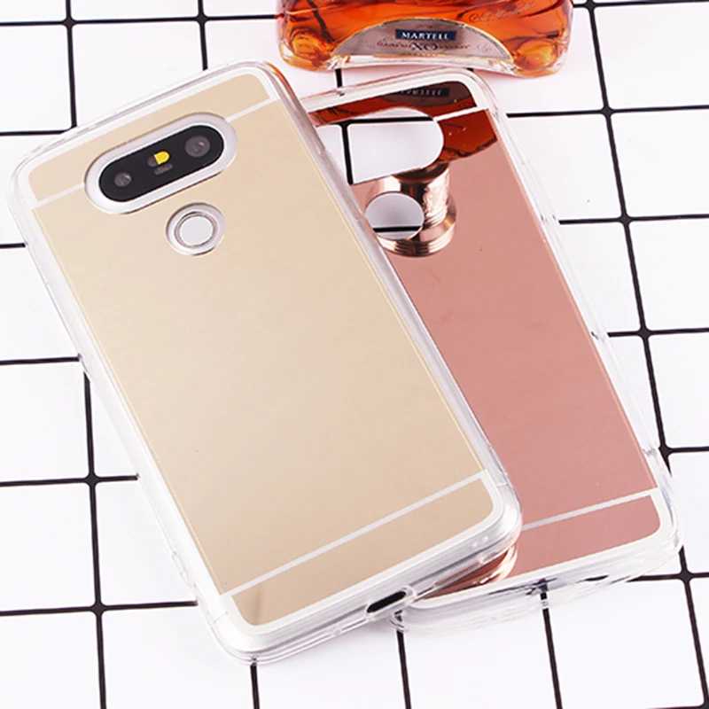 Оригинальный модный Ультратонкий силиконовый зеркальный чехол для LG G5 G6 V10 V20 V30