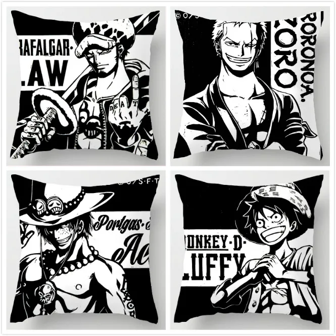 Одна деталь наволочка творческий мультфильм Луффи закон Сабо ace Зоро короткая