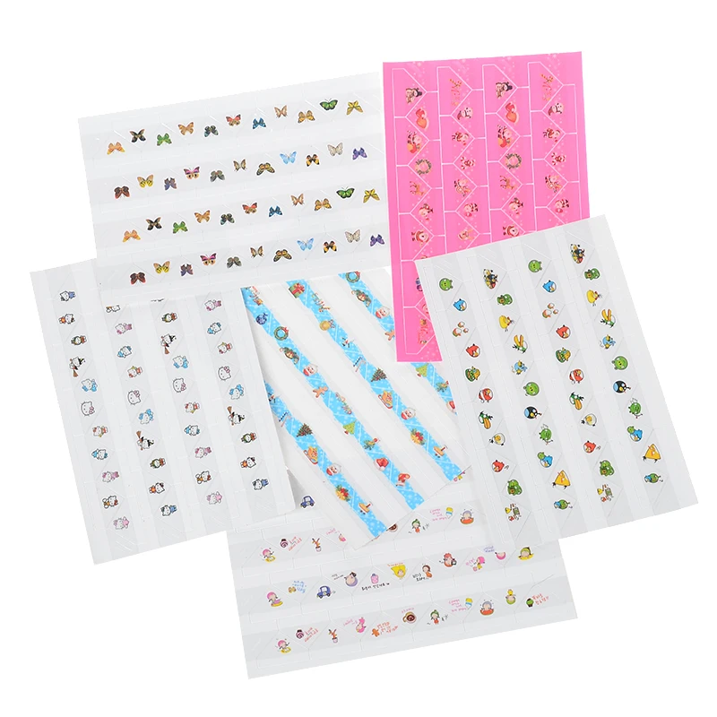 264 шт Мультяшные угловые наклейки красочные милые девушки бабочки DIY Фото